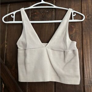 Cream Women's Top